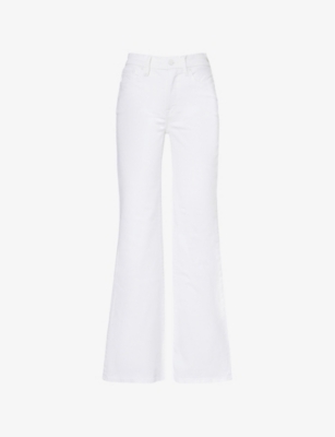 GOOD AMERICAN: Regular-fit flared-leg stretch-denim jeans