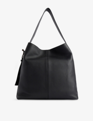 MCQUEEN: T-Bar Sling Large Leather Shoulder Bag