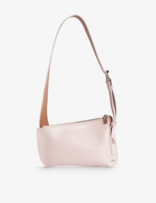 MCQUEEN: T-Bar Sling Mini Leather Shoulder Bag