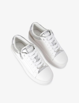 CARVELA: Statement Zip Faux-Leather Trainers