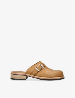OUR LEGACY: Camion Hardware-Embellished Leather Mules