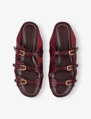 SANDRO: Buckled Leather Sandals
