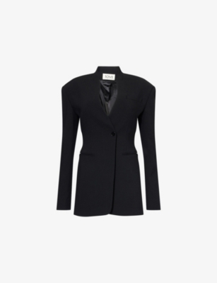 TOVE: Aster Collarless Wool-Blend Jacket