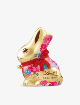LINDT: Gold Bunny Flowers Milk Chocolate 200g