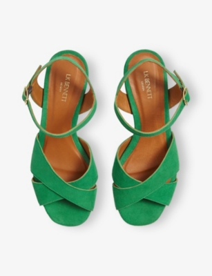 LK BENNETT: Alba Suede Heeled Sandals