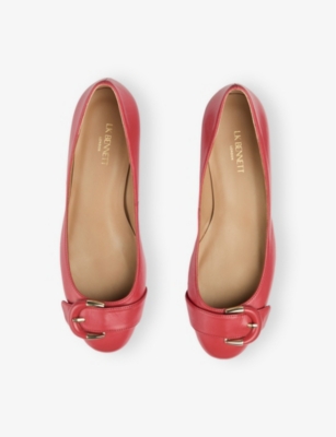 LK BENNETT: Cici Buckled Leather Courts