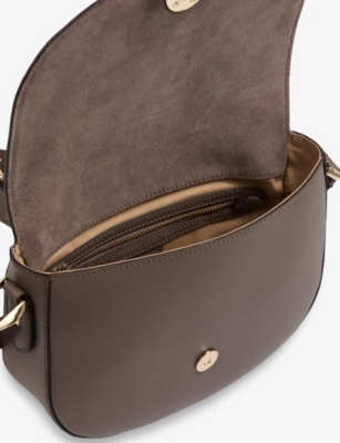 Lk Bennett Womens Jodie Leather Cross Body Bag Tau-taup In Tau-taupe