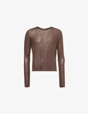 JADED LONDON: Mist Long-Sleeve Regular-Fit Woven-Blend Top