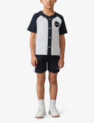 Reiss Kids' Nori Jr. Cotton Button-up Shirt