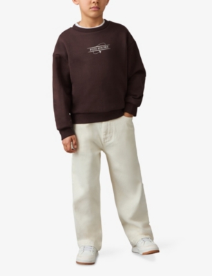 REISS: Orville Airlines-Print Cotton Sweatshirt 3-9 Years