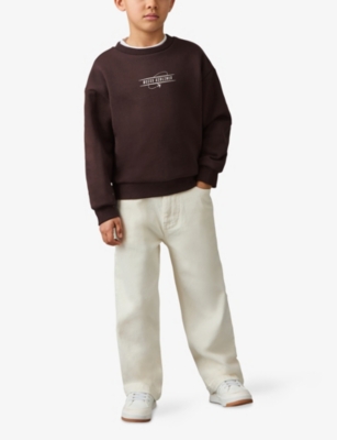 REISS: Orville Logo-Print Cotton Sweatshirt&nbsp;9-13 Years