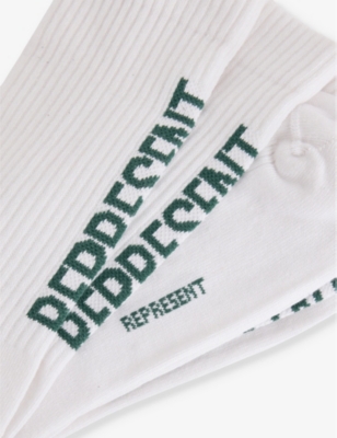 Logo-Pattern Cotton Socks