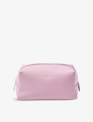 London Grained Leather Makeup Bag