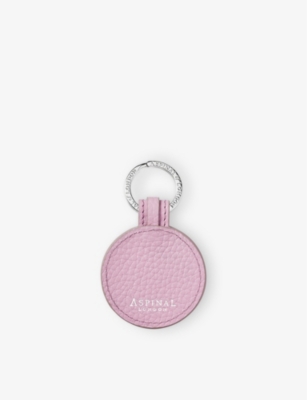 ASPINAL OF LONDON: Bee Logo-Engraved Leather and Metal Keyring