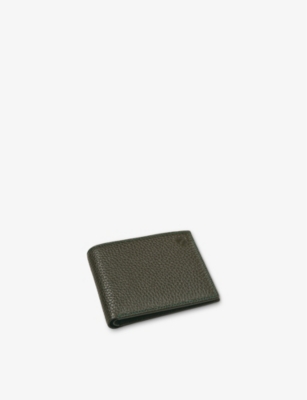 Aspinal Of London Mens Forestgreen Billfold Logo-embellished Leather Wallet In Forestgreen