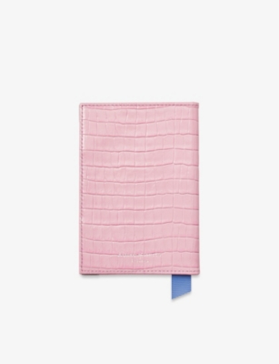 ASPINAL OF LONDON: Grained Leather Passport Cover