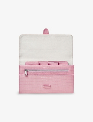 ASPINAL OF LONDON: Signature-Hardware Leather Travel Wallet