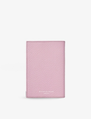 ASPINAL OF LONDON: Grained Leather Passport Cover
