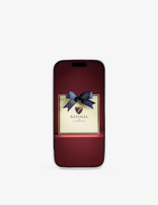 ASPINAL OF LONDON: Logo-Embossed Leather iPhone 16 Phone Case