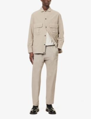 BARENA VENEZIA MENS BARENA VENEZIA DRAWSTRING STRAIGHT-LEG STRETCH-COTTON TROUSERS 