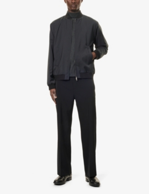 BARENA VENEZIA MENS PIOMBO STAND-COLLAR REGULAR-FIT WOOL JACKET 