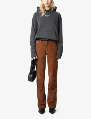 ZADIG&VOLTAIRE: Georgy Rhinestone-Embellishment Cotton-Blend Hoody