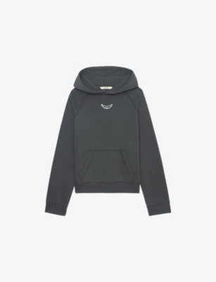 ZADIG&VOLTAIRE: Georgy Rhinestone-Embellishment Cotton-Blend Hoody