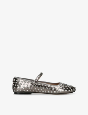 Steve Madden Womens  Vinetta-r Faux-leather Mary Jane Flats
