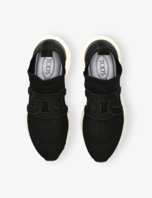 TODS: Sport Run 54c Calzino Logo-Embellished Mesh-Knit Low-Top Trainers