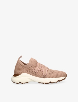 TODS: Sport Run 54c Calzino Logo-Embellished Mesh-Knit Low-Top Trainers