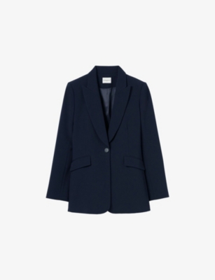Claudie Pierlot Womens  Fitted Tailored Woven Blazer In Bleus