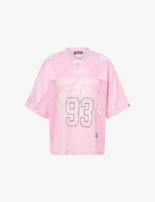 A BATHING APE: Relaxed-Fit Mesh-Panels Woven Top