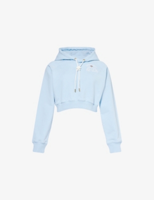 CASABLANCA: Casa Beauty Cropped Hoodie