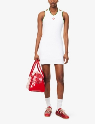 CASABLANCA: Hippie Tennis Cotton-Blend Jersey Mini Dress