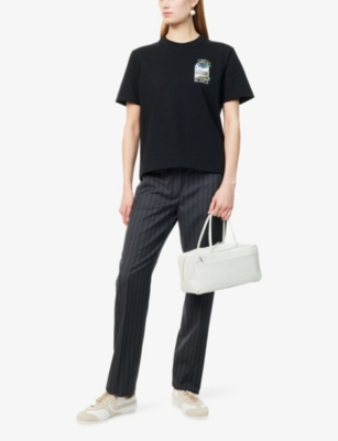 CASABLANCA: LA Short-Sleeve Cotton T-Shirt