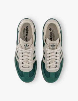 Adidas Originals Womens Collegiate Green Cream W Samba Og Leather Low-top Trainers In Collegiate Green Cream W