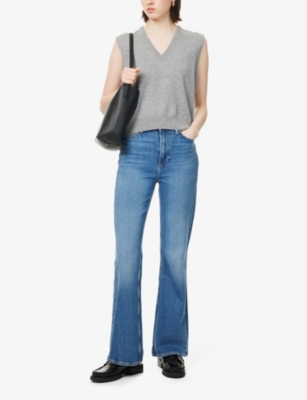 Rag & Bone Womens Peyton Flared-leg Mid-rise Stretch-denim Jeans Allie In Allie