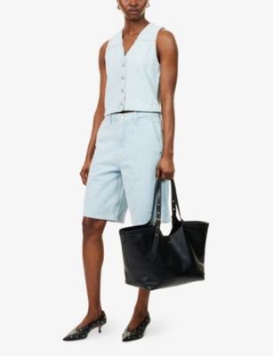 RAG & BONE: Juliana Textured Denim Vest