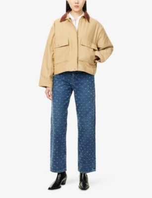 RAG & BONE: Shea High-Rise Ankle Straight-Leg Denim Jeans
