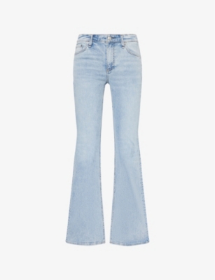 RAG & BONE: Dahlia Mid-Rise Flared-Leg Stretch-Denim Jeans