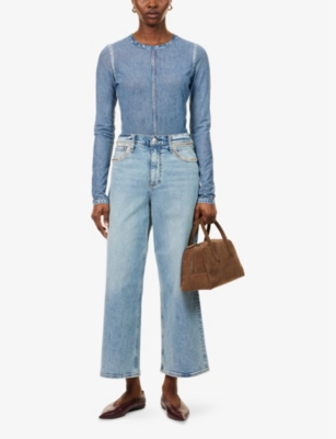 RAG & BONE: Miramar Long-Sleeves Stretch-Woven Top