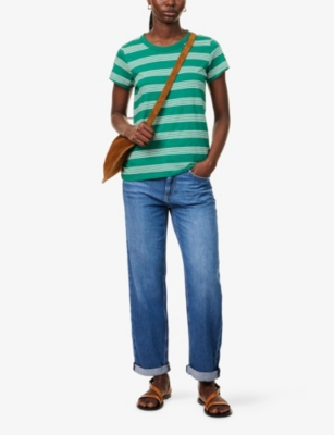 RAG & BONE: Baggy Dre Straight-Leg Featherweight Denim Jeans
