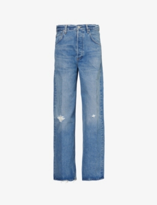 CITIZENS OF HUMANITY: Ayla Baggy wide-leg high-rise denim jeans