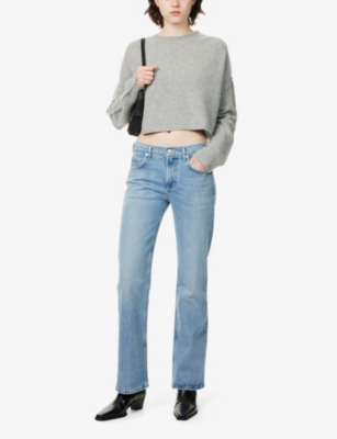 CITIZENS OF HUMANITY: Genova Brand-Patch Low-Rise Boot-Leg Denim Jeans