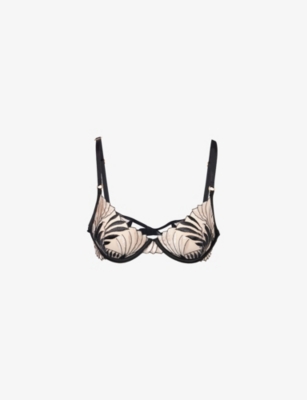 BLUEBELLA: Katerine Embroidered Wired Mesh Bra
