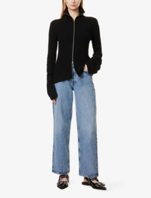 AGOLDE: V-Waist Baggy Five-Pockets Straight-Leg Mid-Rise Denim-Blend Jeans