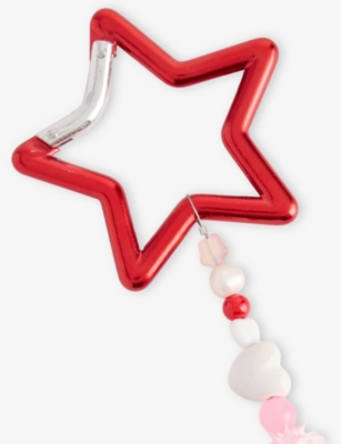 IAN CHARMS: Star Beaded Steel Keychain