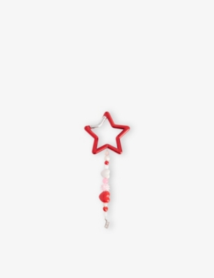IAN CHARMS: Star Beaded Steel Keychain