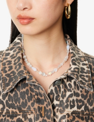 IAN CHARMS: Clara Assorted-Bead Steel Necklace