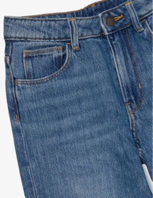 H&m Adorables Relaxed-fit Straight-leg Denim-blend Jeans 2-10 In Blue Medium Dusty